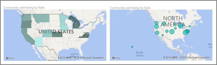 Power BI Map Visualizations